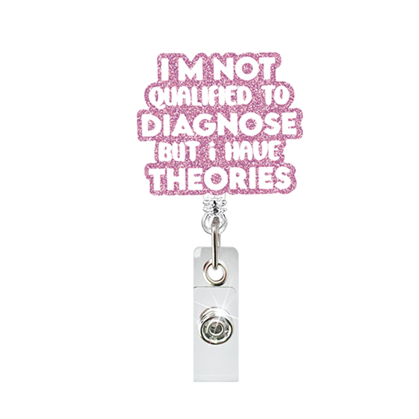 Wholesale Alphabet Pattern Acrylic Shrink Badge Holder